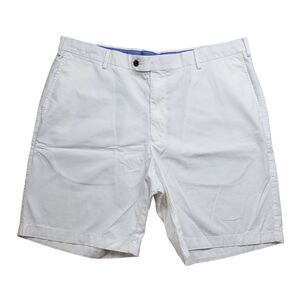 Peter Millar Double Eagle Golf Club Shorts Mens 40 White Pima Cotton Embroidered